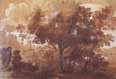 Landscape with Mythological Figures (mk17), Claude Lorrain